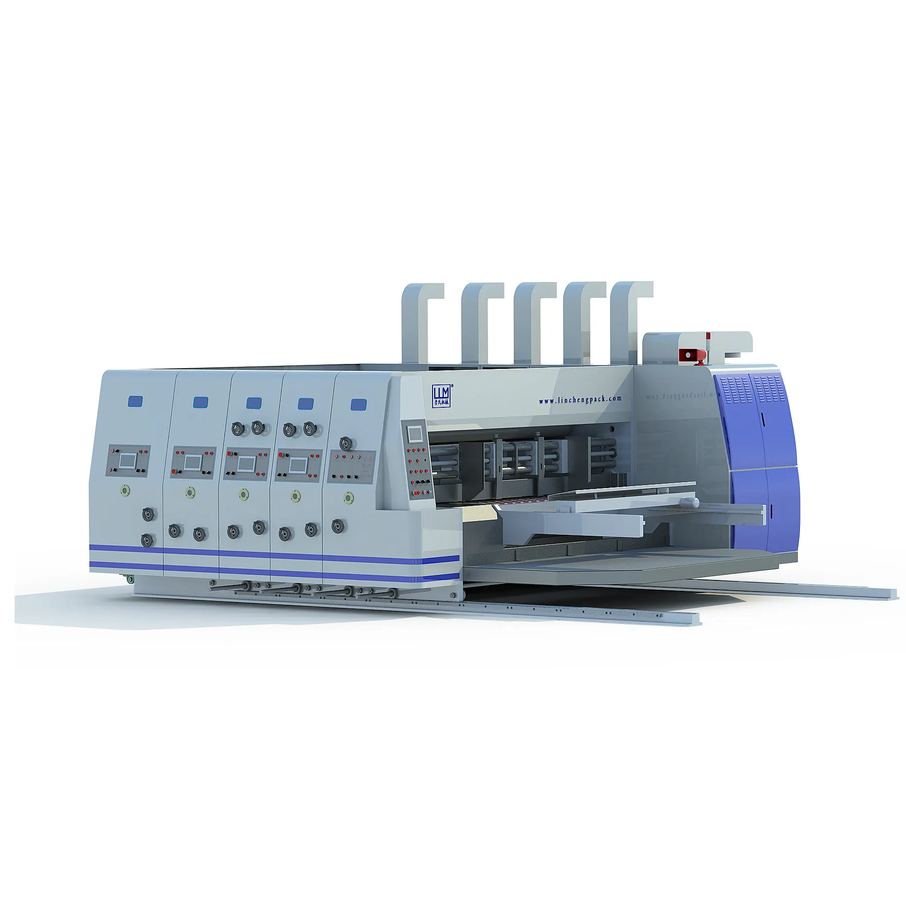 Máquina de impresión flexográfica de cartón corrugado Máquina ranuradora de impresión flexográfica de cartón corrugado