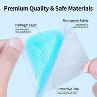 Patchs Hydrogel Rafraîchissants Mentholés à l'Herbe Naturelle d'Armoise, Sans Alcool, Longue Durée (6-8 Heures), Marque Privée, Vente en Gros