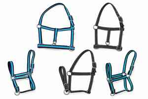 Licou de cheval en nylon souple réglable de qualité supérieure avec collier de tête en cristal Design rembourré Équipement équestre confortable et personnalisable - Product Image 3