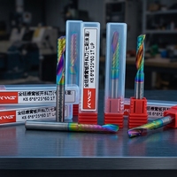 Fraise CNC en carbure haute précision sept couleurs pour panneaux alvéolaires en aluminium, acier rapide, ODM OEM