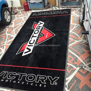 Tùy Chỉnh 100% Nylon Sàn Nhà Để Xe Mat Mô Hình Trừu Tượng Xe Máy Thảm Với Biểu Tượng Thương Hiệu Máy Làm Cho Nhà Thương Mại Sử Dụng - Product Image 1