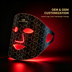 <span class=keywords><strong>Masque</strong></span> de luminothérapie anti-âge à lumière rouge, <span class=keywords><strong>masque</strong></span> facial en silicone <span class=keywords><strong>LED</strong></span>, 850 nm, infrarouge proche, appareil de beauté pour les soins à domicile - Product Image 1