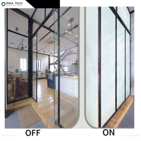Film PDLC intelligent personnalisable pour vitres de bâtiment, épaisseur et couleur sur mesure, contrôle par application WiFi, matériau PET/PVC
