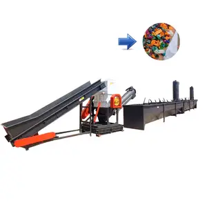 Machine de recyclage de lavage de bouteilles en plastique PET multi paillettes/Ligne de recyclage de lavage de bouteilles en plastique à chaud machine de recyclage de déchets en plastique