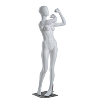 Mannequin de sport en fibre de verre dynamique, corps entier, homme/femme adulte, pose d'action, pour vitrine d'exposition de vêtements de sport