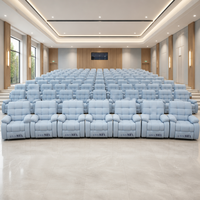 Sofá eléctrico de tela para cine, diseño plegable con espuma viscoelástica, estilo moderno y ecológico, muebles de cine, silla para cine en casa privado.