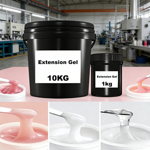 Gel UV Constructeur Sans HEMA, Sans Brûlure, Blanc, Matière Première pour Sculpture, 1kg (1000ml), Gel d'Extension d'Ongles Ultra-Résistant, Vente en Gros - Product Image 1