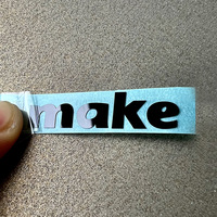 Pegatinas de logotipo 3D hechas a medida, varios colores, nombres, corte láser, letras divididas tridimensionales, marcas comerciales, etiquetas de embalaje