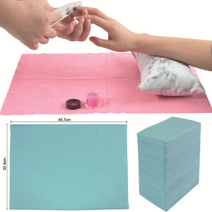 Tapis de table pour nail art jetable, double couche, anti-poussière, coloré, personnalisé, 125 pièces, avec tampon en coton - Product Image 3