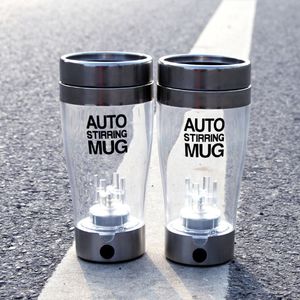 Mezclador eléctrico de proteínas de 400ml, mezclador automático de bebida, botella de gimnasio, licuadora de polvo, exprimidor, acero inoxidable, mezcla de café transparente - Product Image 6