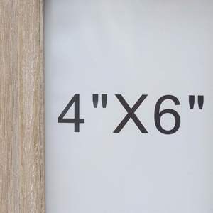 4x6" Rustic White Wood Picture <b>Frame</b> with Metal Stand, High Definition Glass <b>Photo</b> <b>Frame</b> Home Decor - Product Image 2