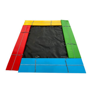 Tapis de saut pour trampoline de 8 pieds, personnalisable avec logo, en PP de haute qualité, sûr, écologique, durable, avec filet de protection pour garçons - Product Image 1
