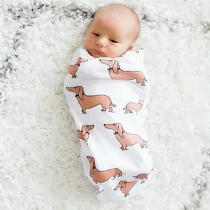 Dachshund Weiner Dog Newborn Baby Boys Swaddle Cocoon Sack Cocoon Sleeping Bag Swaddle Wrap for Infants