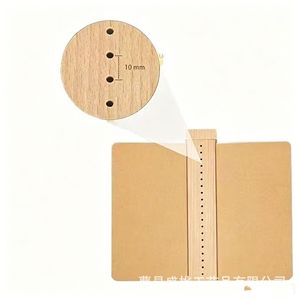 Carpeta de madera con múltiples orificios para encuadernación de documentos, papel, diarios, herramienta de manualidades - Product Image 3