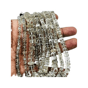 Haute qualité 14 pouces brin Premium naturel africain pierre de lune facettes Rondelle perles 4-5mm cristal fabrication de bijoux Alif - Product Image 1