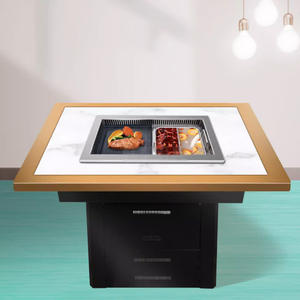 Ticari restoran kapalı kore elektrikli tencere ve barbekü ızgara kombinasyonu 2 in 1 - Product Image 3