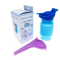 Urinoir portable réutilisable en ABS imperméable, pour les voyages, les voitures, les situations d'urgence, unisexe, hommes, femmes, enfants