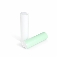 Flacon pompe airless en PP monomère pour lotion, emballage cosmétique cylindrique, sérigraphie personnalisée, logo OEM, nettoyant visage