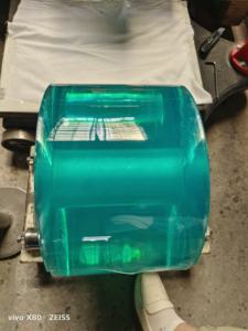 ฉนวนกันความร้อนกระจกหน้าพลาสติกใสเครื่องปรับอากาศพีวีซีม้วนม่านประตู - Product Image 4