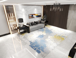 Tapis de salon PP Wilton Jacquard fabriqué à la machine, antidérapant, grande taille, doux et confortable - Product Image 4