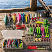 Kit de leurres artificiels transfrontaliers pour la pêche en eau salée et en eau douce, incluant des accessoires de pêche et un équipement complet pour le marlin