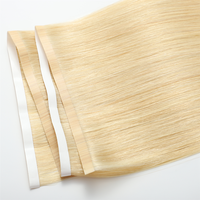 Extensions de cheveux humains 12A à bandes adhésives, teintes, sans couture, longues, double trame, cheveux vierges européens, qualité salon, directement de l'usine