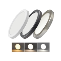 Panneaux lumineux LED ultra-minces ronds pour plafond et mur, design moderne, homologués ETL, 5/7/9/11 pouces