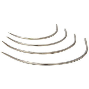 4個C型織り裁縫針室内装飾カーペット革キャンバス修理湾曲ピン手縫い針 - Product Image 1