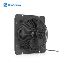 Ventilateur extracteur d'air industriel professionnel HA-350M 14'' (350 mm) à courant alternatif, en fonte, avec volet d'évacuation, OEM/ODM
