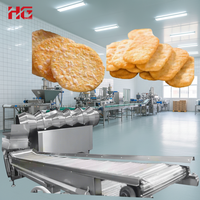 Ligne de production de craquelins de riz automatique haute capacité, interface conviviale, en acier inoxydable de qualité alimentaire, marque HG, vente en gros à prix abordable