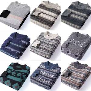 <span class=keywords><strong>Pull</strong></span> personnalisé pour homme, <span class=keywords><strong>tendance</strong></span>, motif jacquard, jersey d'hiver, col rond, tricot, <span class=keywords><strong>pull</strong></span> personnalisé - Product Image 6