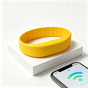Pulseras de Silicona Fabricadas en Fábrica con Chips RFID NFC N213 215, Mini Etiqueta Personalizable con Logotipos, <span class=keywords><strong>Tarjeta</strong></span> de Membresía Impermeable, Pago Empresarial - Product Image 6