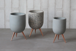 Cylindre <span class=keywords><strong>de</strong></span> jardin extérieur en ciment Grand salon <span class=keywords><strong>de</strong></span> grande taille Pots <span class=keywords><strong>de</strong></span> fleurs et jardinières modernes d'intérieur Conteneurs Pots <span class=keywords><strong>de</strong></span> plantes - Product Image 5