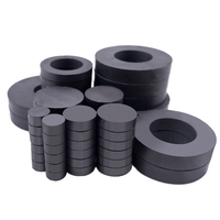 Aimants permanents en ferrite céramique industrielle Y30BH Y30, aimants personnalisés pour haut-parleurs, traitement de flexion, aimants toroïdaux en ferrite ronds