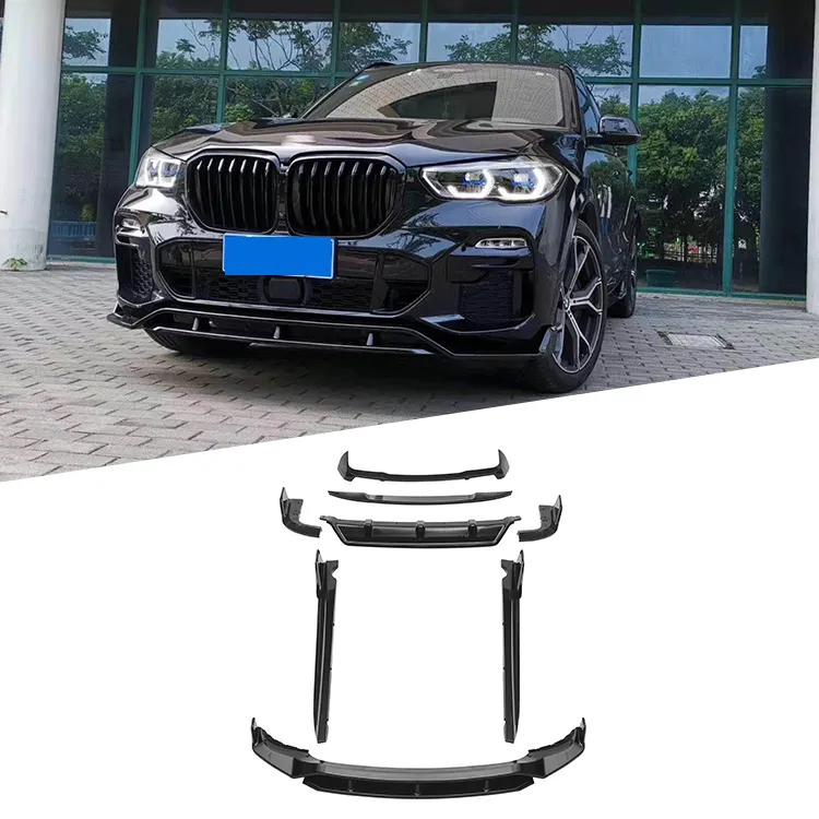 Rok samping depan BMW X5 G05, suku cadang otomotif gaya aero kit untuk BMW X5 G05 diffuser spoiler atap