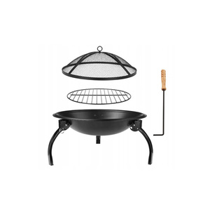 Factory Supply <strong>Folding</strong> Backyard Camping Grates Over Fire Pit Firewood Round Steel Kingjoy <strong>Firepit</strong> - Product Image 4