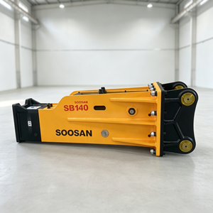 Marteau hydraulique silencieux de type boîte SOOSAN SB140 pour démolition de roches, pour excavatrice de 34 à 42 tonnes, burin de 165 mm - Product Image 1