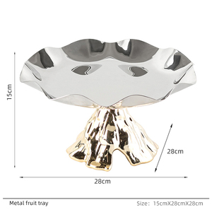 Silberne Bergskulptur Obstschale Dekorative Lebensmittelaufbewahrung Harz-Kunsthandwerk Ornament für Heimdekoration Küchendekoration Geschenke - Product Image 6
