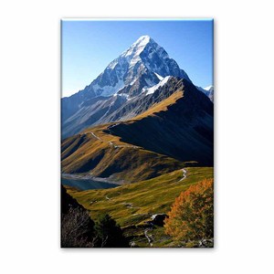 Impression sur toile de la montagne de neige de Gongga - Décoration de sentier de randonnée d'<span class=keywords><strong>automne</strong></span> - Product Image 2