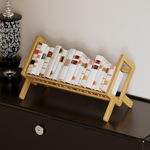<b>Desktop</b> <b>shelf</b>, small bookshelf, bedside bookcase, tabletop storage <b>shelf</b>, simple bay window <b>shelf</b>, bamboo children's <b>shelf</b> - Product Image 2