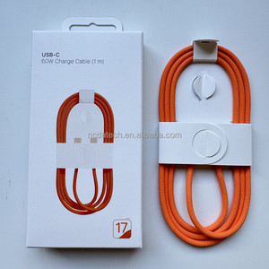 Cable de Carga Rápida USB-C a USB-C de 60 <span class=keywords><strong>W</strong></span>, 1 m/2 m, con Trenzado de Nailon, PD 60W, Tipo C, para iPhone 17 16 Pro <span class=keywords><strong>Max</strong></span>, en Existencia, 2026 - Product Image 3