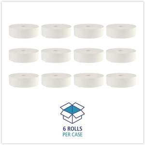 Papel Higiénico Boardwalk 6102 JRT, 2000 Pies/Rollo, 6 Rollos/Caja, Suave, Desechable, 4 Capas, Papel de Baño Blanco de 2 Capas - Product Image 4