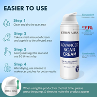 ETRUN ALISA Gel Anti-Cicatrice Silicone pour l'Élimination Efficace des Cicatrices d'Acné, Brûlures, Chéloïdes et Cicatrices Chirurgicales Hypertrophiques, Marque Privée