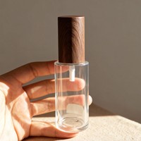 Flacon pompe en verre transparent à fond épais pour lotion corporelle, huile capillaire, cosmétiques, faible MOQ