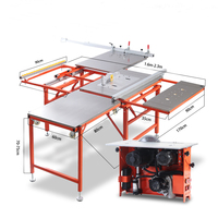 Scie à bois d'atelier 4-en-1, petite machine de découpe de bois, mini scie de table portable sans poussière pour le travail du bois