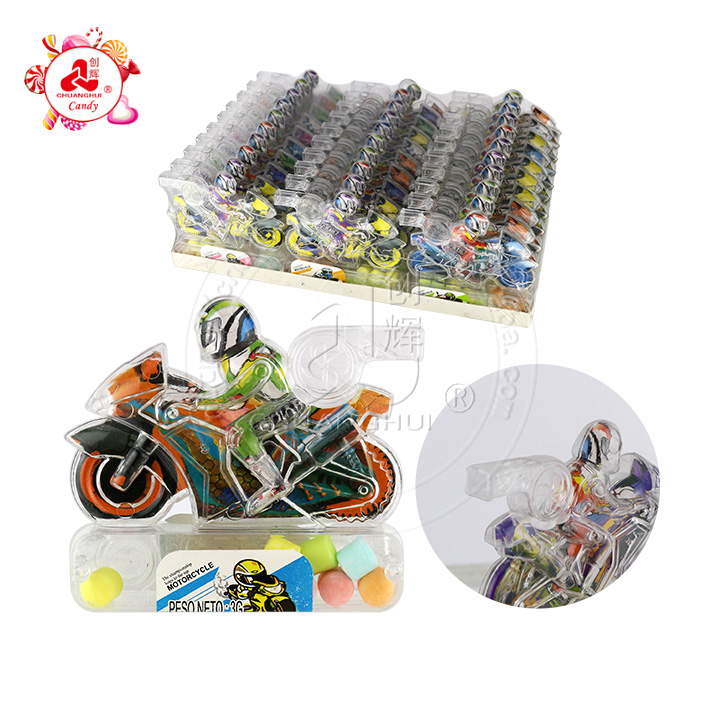 motorcycle whistle toy candy