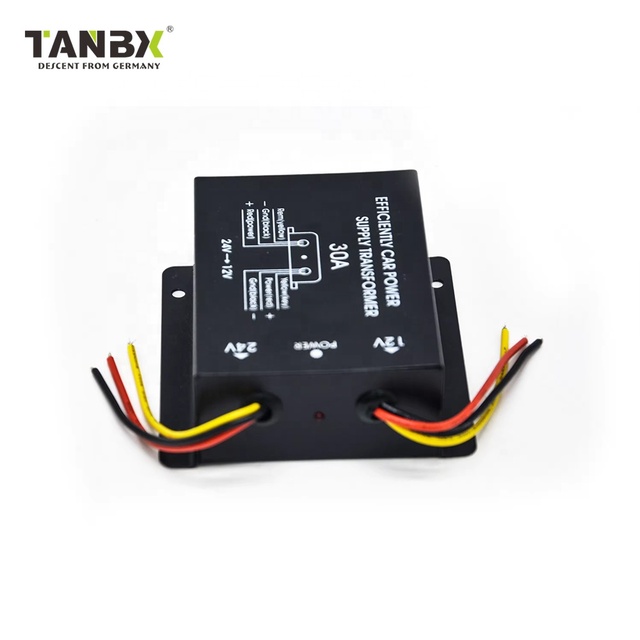 30a Electrical Voltage Adapter Dc Converter 24V to 12V 30A Power Supply Transformer for Car