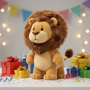 Jouet en peluche rembourré en coton PP personnalisé, vente en gros, poupée animale en peluche douce, adapté aux cadeaux d'affaires - Product Image 2