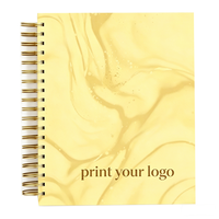 Carnet de notes/agenda à spirale A5/A6 avec couverture rigide, impression de logo personnalisé, 50/100 feuilles