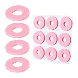 6/9 pièces de pansements adhésifs invisibles en mousse de latex rose jetables, ronds/ovales, anti-frottement pour les pieds, pour cors et callosités - Product Image 3